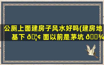 公厕上面建房子风水好吗(建房地基下 🦢 面以前是茅坑 🌾 )